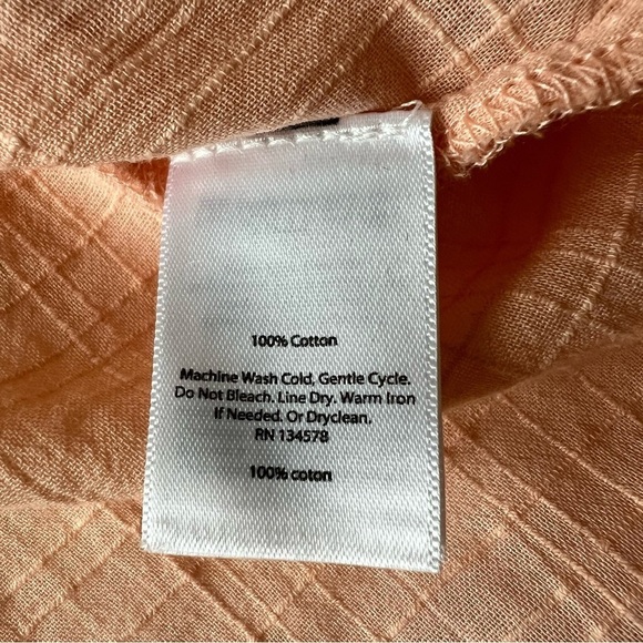 2/$30 Vineyard Vines Boho Cotton Short Sleeve Blouse Top Embroidery SZ S - Picture 10 of 14